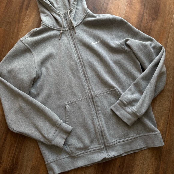 Nike Tech Grey Zip Hoodie Athleisure Sportswear Gym Streetwear Casual Sweater - Picture 3 of 10